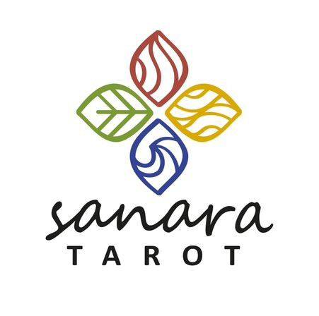 Logotipo de Sanara Tarot, lecturas de tarot en Condesa, CDMX